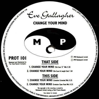 Eve Gallagher – Change Your Mind (12", UK - 1994)