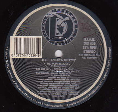 XL Project – E.F.F.E.C.T. (12", Italy - 1993)