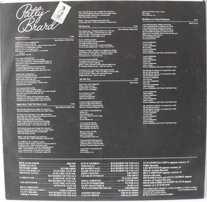 Patty Brard – All This Way (LP, Album, Italy - 1981)