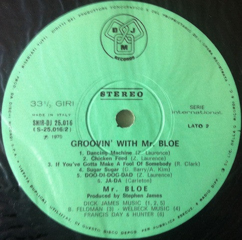 Mr. Bloe – Groovin With Mr. Bloe (LP, Album, Italy - 1970)