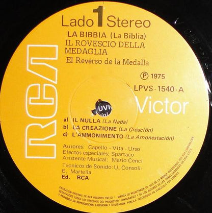 Il Rovescio Della Medaglia – La Bibbia (LP, Album, Venezuela - 1975)