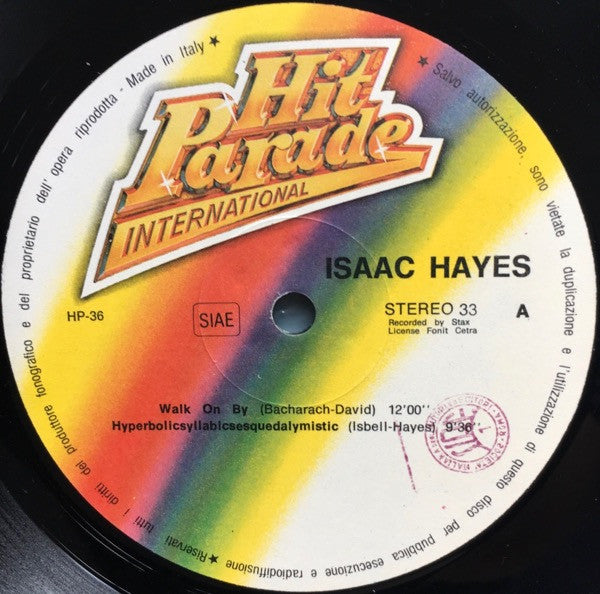 Isaac Hayes – Isaac Hayes (LP, Compilation, Italy - 1982)