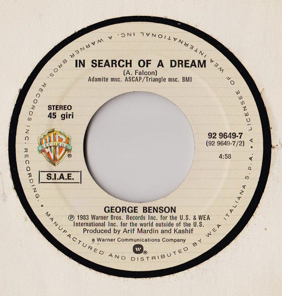 George Benson – Inside Love (So Personal) (7", Italy - 1983)