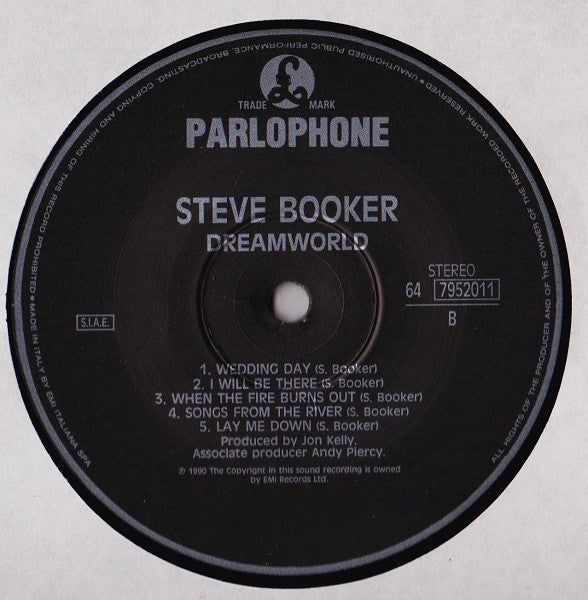 Steve Booker – Dreamworld (LP, Album, Italy - 1990)