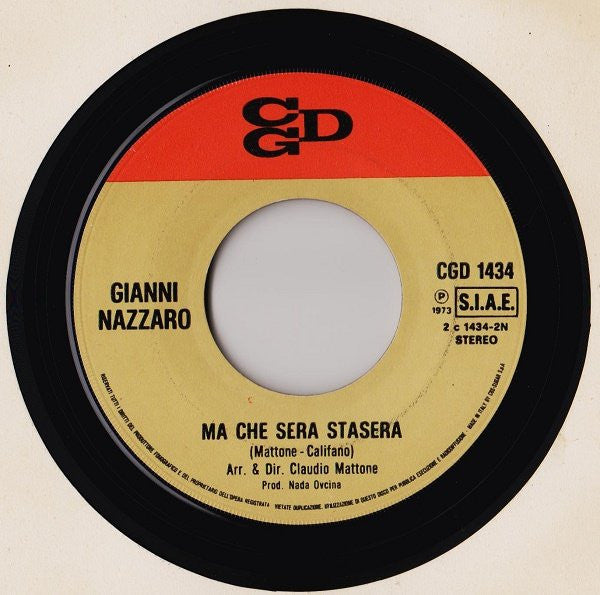 Gianni Nazzaro – Il Primo Sogno Proibito  (7", Italy - 1974)