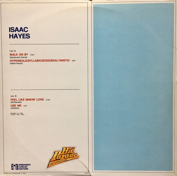 Isaac Hayes – Isaac Hayes (LP, Compilation, Italy - 1982)