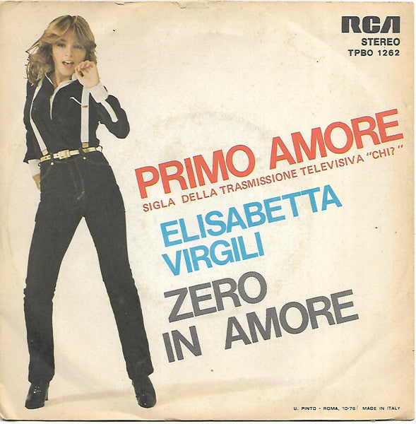 Elisabetta Virgili – Primo Amore / Zero In Amore (7", Italy - 1976)