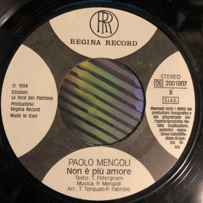 Paolo Mengoli – Un Colpo D'Ali (7", Italy - 1984)