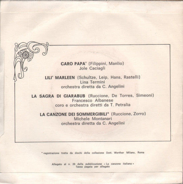 Various – La Canzone Italiana - N° 29 (7", Italy - 1970)