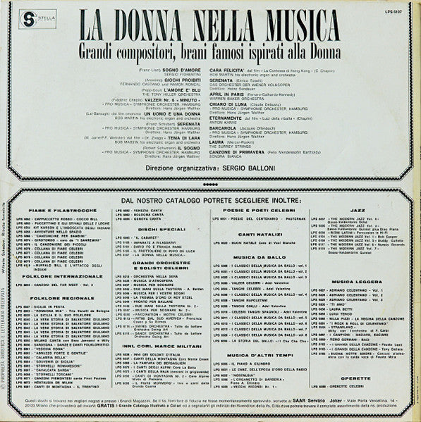 Various – La Donna Nella Musica (Grandi Compositori, Brani Famosi Ispirati Alla Donna) (LP, Compilation, Italy)