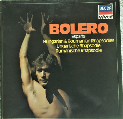 London Philharmonic Orchestra, Stanley Black – Bolero / España / Hungarian & Roumanian Rhapsodies = Ungarische Rapsodie / Rumanische Rapsodie (LP, Compilation, UK - 1981)