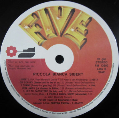 Cristina D'Avena – Piccola, Bianca Sibert (LP, Album, Italy - 1987)