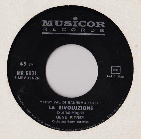 Gene Pitney – Guardati Alle Spalle / La Rivoluzione (7", Italy - 1967)