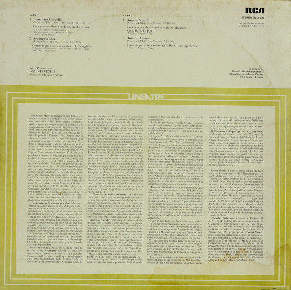 Pierre Pierlot, I Solisti Veneti, Claudio Scimone – Concerti Per Oboe Di A.Marcello/Corelli/Vivaldi/Albinoni (LP, Compilation, Italy - 1977)