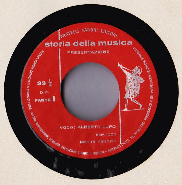Unknown Artist – Storia Della Musica: Presentazione (7", Italy - 1964)