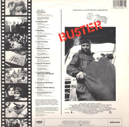 Various – Buster (Original Motion Picture Soundtrack) (LP, Compilation, Italy - 1988)