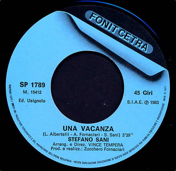 Stefano Sani – Complimenti (7", Italy - 1983)