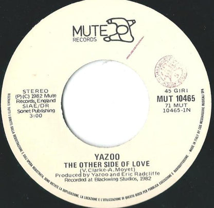 Yazoo – The Other Side Of Love (7", Italy - 1982)