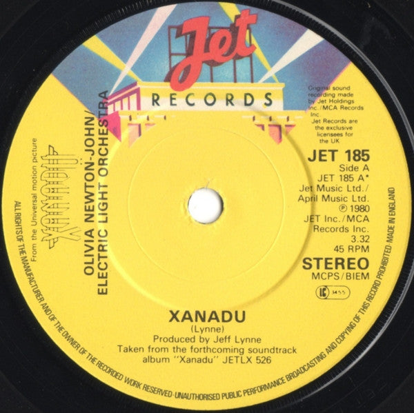 Olivia Newton-John, Electric Light Orchestra – Xanadu (7", UK - 1980)