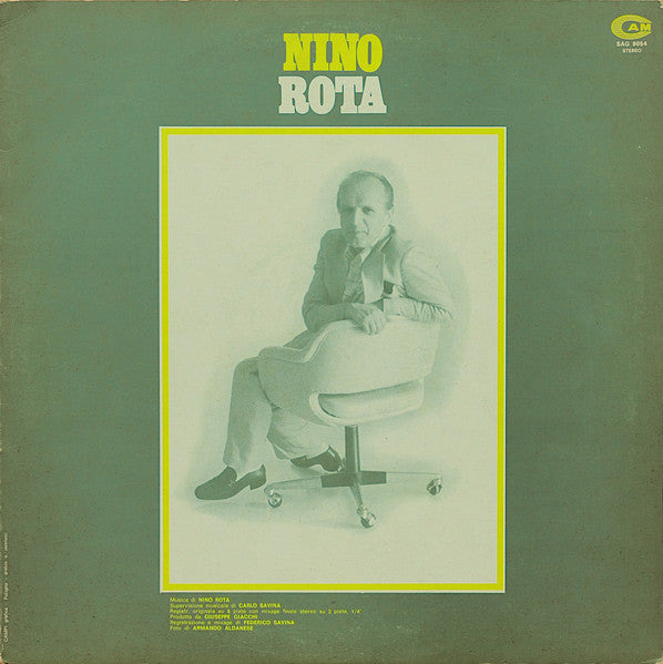 Nino Rota – Musiche Da Film (LP, Album, Italy - 1973)