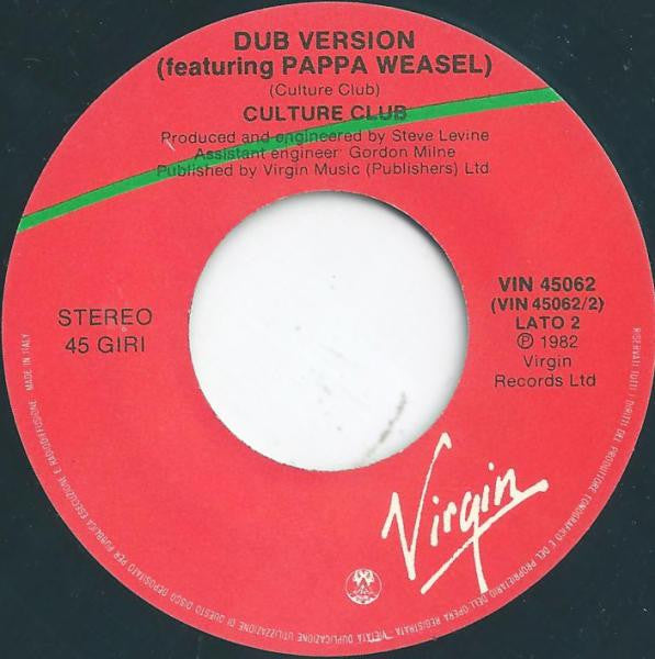 Culture Club – Do You Really Want To Hurt Me (7", Italy - 1982)