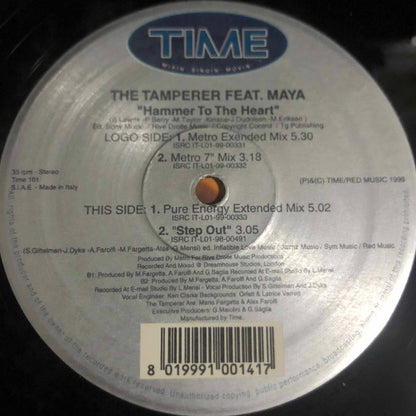 The Tamperer, Maya – Hammer To The Heart (12", Italy - 1999)