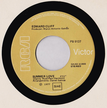 Edward Cliff – Summer Of Love / There Will Be Another World (7", Italy - 1977)