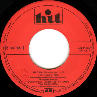 Football Stars – Alleluia (7", Italy - 1986)