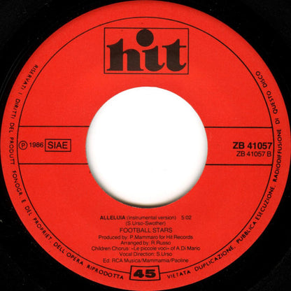 Football Stars – Alleluia (7", Italy - 1986)
