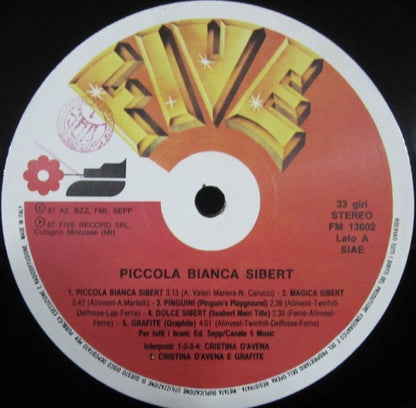 Cristina D'Avena – Piccola, Bianca Sibert (LP, Album, Italy - 1987)