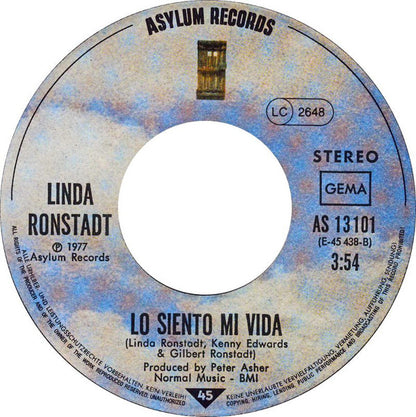 Linda Ronstadt – It's So Easy (7", Germany - 1977)