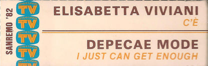 Elisabetta Viviani, Depeche Mode – C'È / Just Can't Get Enough (7", Italy - 1982)