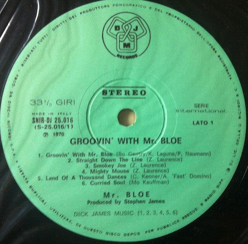 Mr. Bloe – Groovin With Mr. Bloe (LP, Album, Italy - 1970)