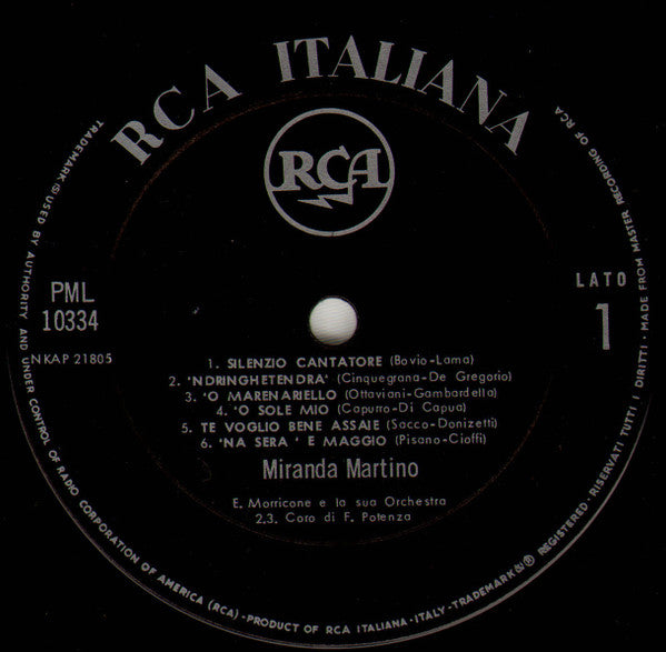 Miranda Martino – Napoli (LP, Album, Italy - 1963)