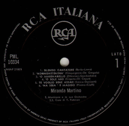 Miranda Martino – Napoli (LP, Album, Italy - 1963)