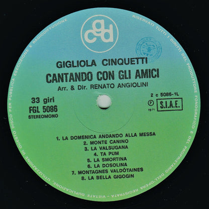 Gigliola Cinquetti – Cantando Con Gli Amici (LP, Album, Italy - 1971)