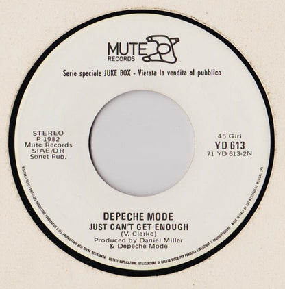 Elisabetta Viviani, Depeche Mode – C'È / Just Can't Get Enough (7", Italy - 1982)