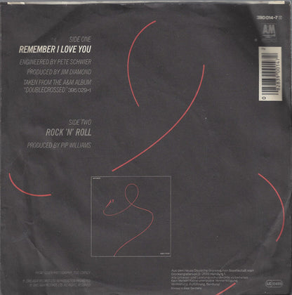 Jim Diamond – Remember I Love You (7", Germany - 1985)