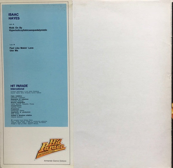 Isaac Hayes – Isaac Hayes (LP, Compilation, Italy - 1982)