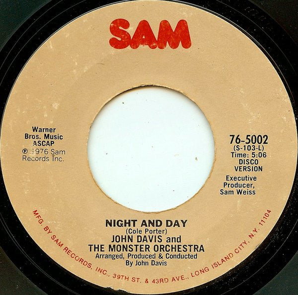John Davis & The Monster Orchestra – Night And Day (7", US - 1976)