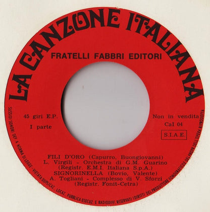 Various – La Canzone Italiana - N° 4 (7", Italy - 1970)