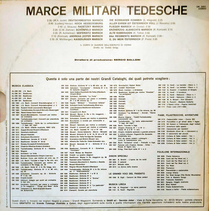 Kapelle Des Heereswachbataillons Wien, Gustav Gaigg – Marce Militari Tedesche (LP, Italy - 1971)