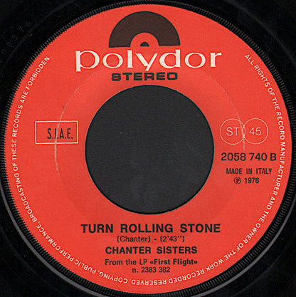 Chanter Sisters – Side Show / Turn Rolling Stone (7", Italy - 1976)