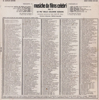 John Blackinsell Orchestra – Le Più Belle Colonne Sonore (LP, Italy - 1973)