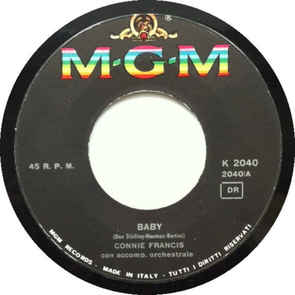 Connie Francis – Luna Caprese / Baby (7", Italy - 1962)
