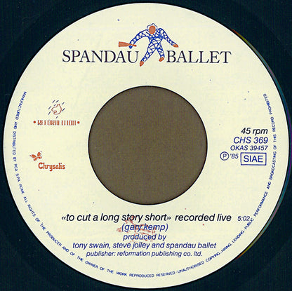 Spandau Ballet – I'll Fly For You (7", Italy - 1985)