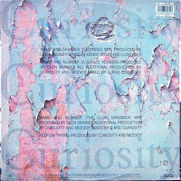 Curiosity Killed The Cat – Name And Number (12", Europe - 1989)