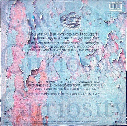 Curiosity Killed The Cat – Name And Number (12", Europe - 1989)