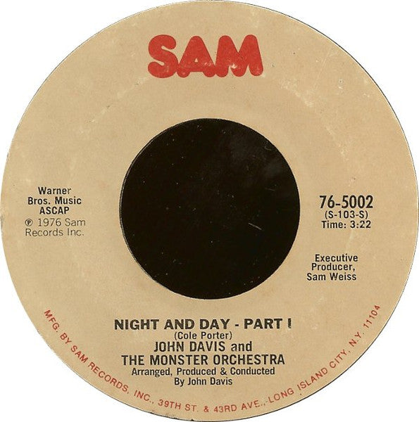 John Davis & The Monster Orchestra – Night And Day (7", US - 1976)