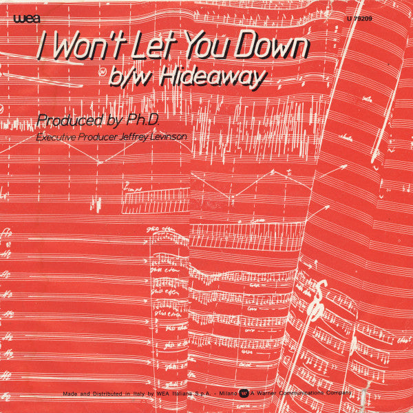 Ph.D. – I Won't Let You Down (7", Italy - 1982)